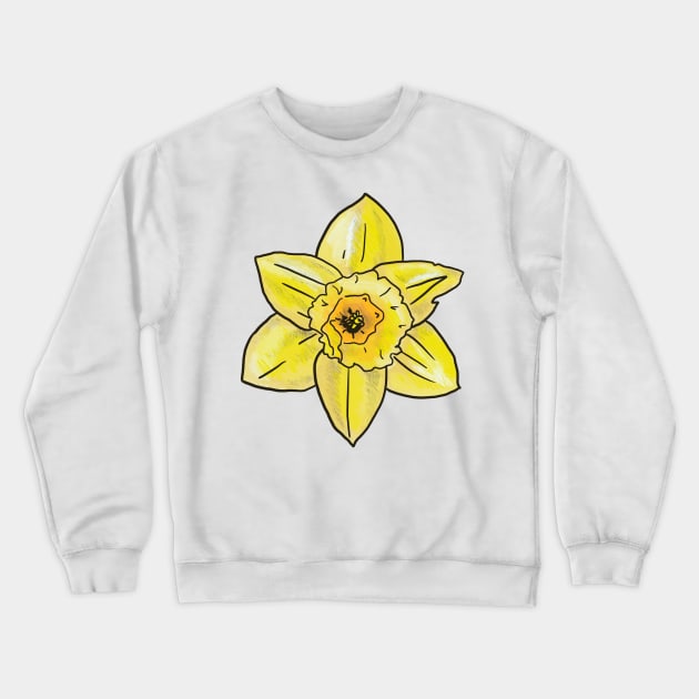 Daffodil Crewneck Sweatshirt by shehitsback